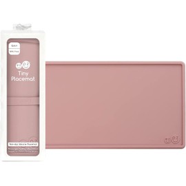 ezpz - Mantel Individual pequeño, Antideslizante, 100% Silicona Que se Adapta a la mayoría de Las tronas, se enrolla, Apto para lavaplatos, a Partir de 4 Meses (Rubor)