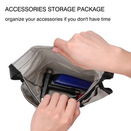 JANKOW Tool Pouch Belt, Utility Belt Bag with 5 Pockets, Tool Apron Pouch, Garden Tool Belt for Men and Women, for Carpenter, Electrician, and Mechanics (Grey, One Size)