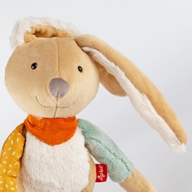 sigikid 43283 Cuddly Toy, Beige/Multicoloured/Rabbit