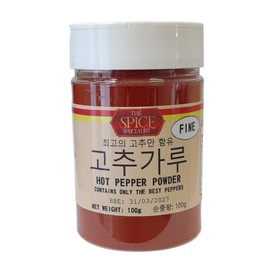 Korean Gochugaru Red Pepper Chilli Powder (Fine) 100g by The Spice Specialist, Dried Chilli Powder
