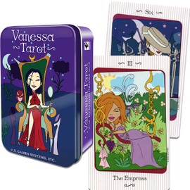 LANG Tarot Cards, 78 Cards, Rider Edition [Vanessa Tarot (Canned), Japanese Instruction Manual Included with Pouch] Tarot Divination Vanessa Tarot [Genuine]