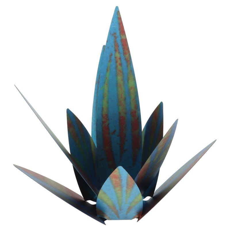 9PCS Tequila Rustic Sculpture Waterproof DIY Metal Agave Plant for