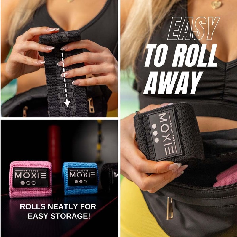 Adjustable Non-Slip Fabric Resistance Bands Set of 3 – Ideal