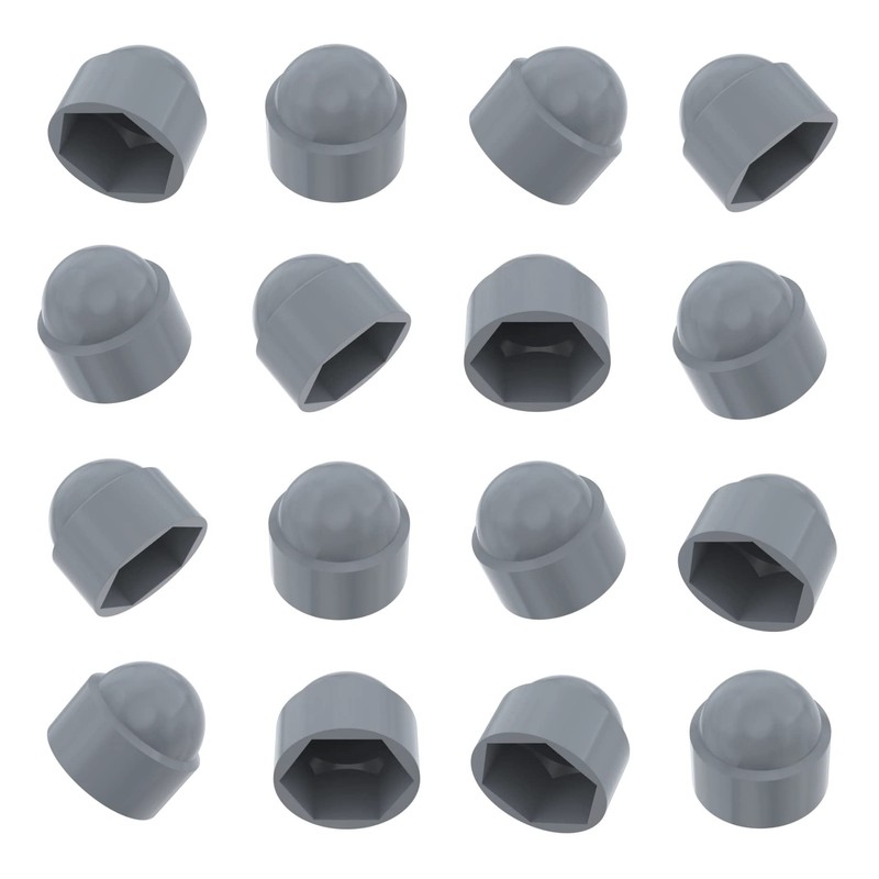 TERF® M6 Grey Plastic Hex Nut Bolt Dome Cap Cover