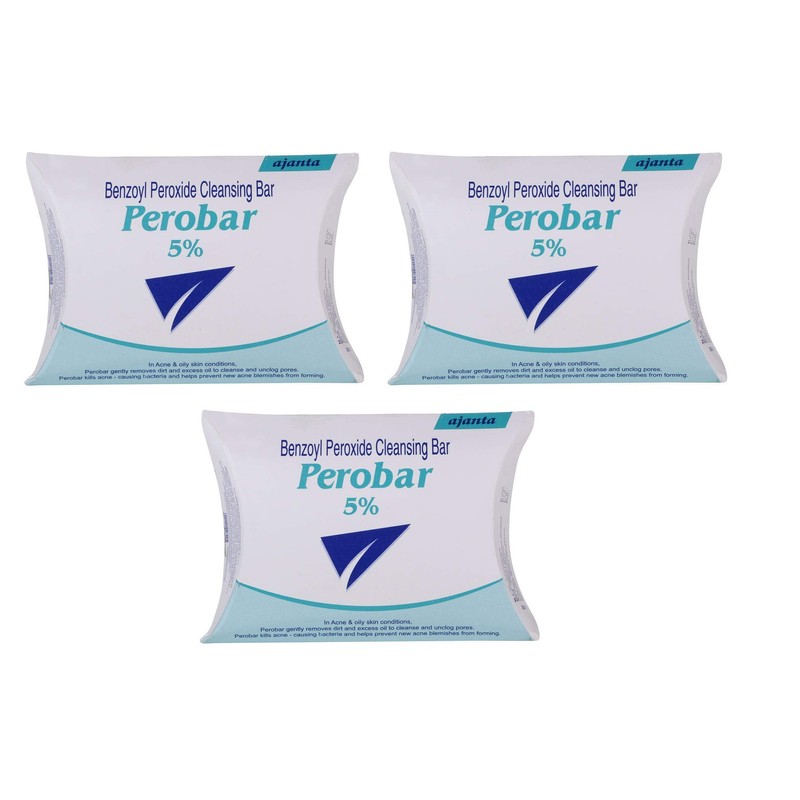 Perobar 5% Cleansing Bar (pack of 3)