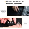 West-xingzhe Center Console Organizer Safe Lock Box Storage Compatible with