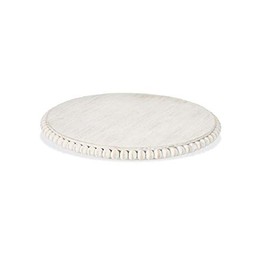White Beaded Lazy Susan
