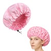 Shower Cap Reusable Shower Caps for Women, Double Layer Waterproof