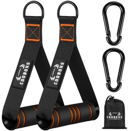 Heavy Duty Exercise Handles, Gym Cable Handles for Cable Machine Attachments, D Handle Cable Attachments, Handles for Resistance Bands, Workout Accessories, Fitness Equipment for Home Gym