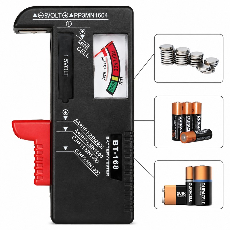 Digital Battery Tester for Home Use – LCD Display Battery