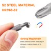 sourcing map 5pcs PH3 Phillips Screwdriver Bit 1/4" Hex Shank