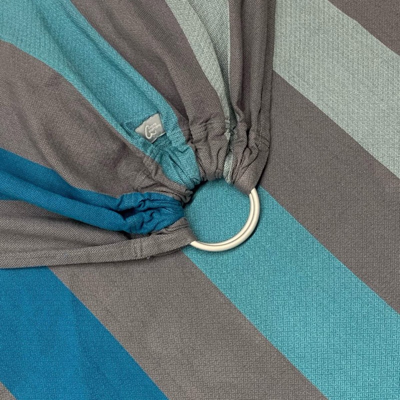 Hoppediz Ring-Sling Baby Sling from Birth, 100% Cotton Tested for