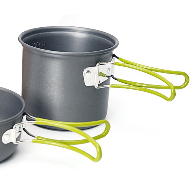 Camping Cookware Set Portable Camp Pot Aluminum Alloy Cooking Pot