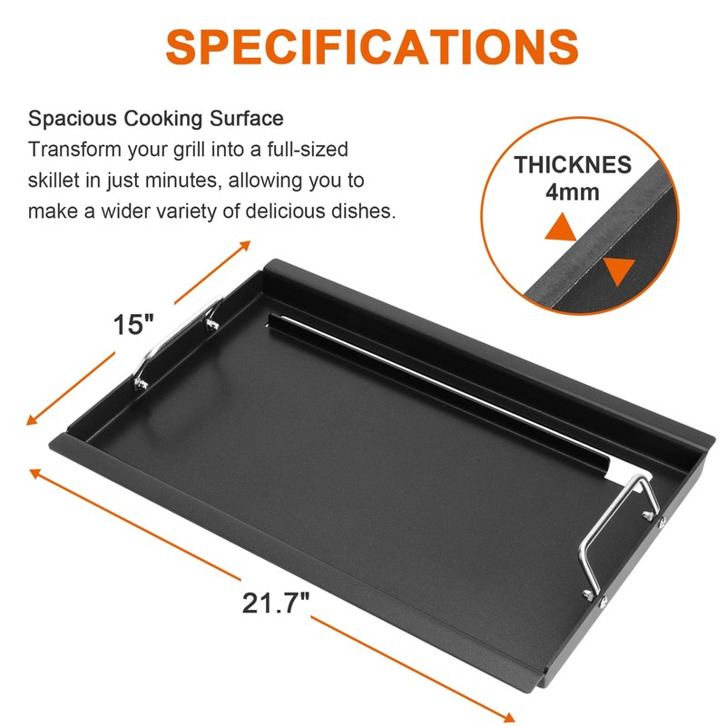 Full-Size Griddle Inserts for Weber Old Spirit 200 Series E/S
