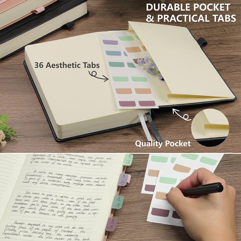 Hoci Poci Lined Journal Notebook, 400 Pages Thick Journal for