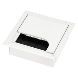 Pack of 2 Aluminium Cable Pass 80 x 80 mm