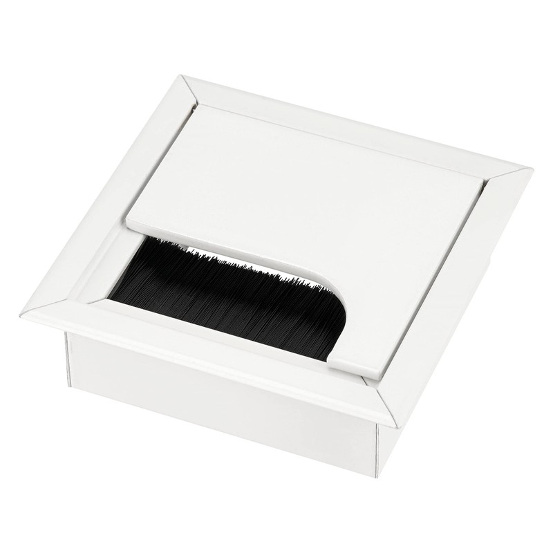 Pack of 2 Aluminium Cable Pass 80 x 80 mm