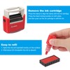 YOKIVE Payment Due Upon Receipt Self Inking Rubber Stamp, Office
