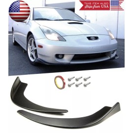 SteelCase Front Bumper Lip Diffuser Fin Spoiler Canard Splitters Winglet Blade For  Ford