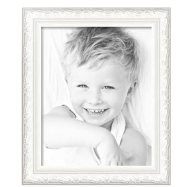 ArtToFrames 16x20 Inch Silver Picture Frame, This 2.69 Inch Custom Wood Poster Frame is Majestic White - Comes with Foam Backing 3/16 inch and Regular Acrylic (FBPL5198-16x20)