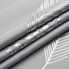 Estelar Textiler Light Grey Blackout Curtains 108 Inches Long, Silver