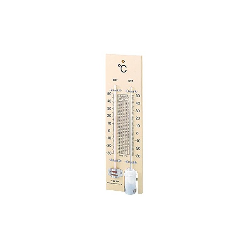 Sato Board-Attached Hygrometer (Hook Box) (1518-00) 1518-00