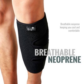 Calf Support Brace 2 Pack, Adjustable Shin Splint Compression Calf Wrap