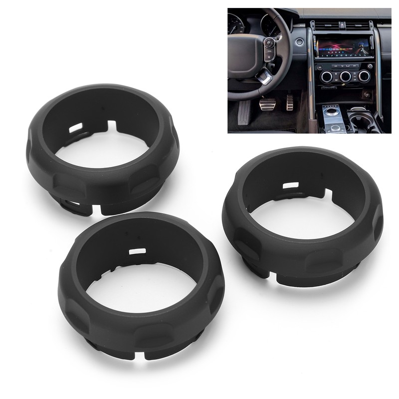 3pcs Air Conditioning Switch Knob Covers Rings Replacement for Land