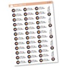 Archery Tournament Event Target Icon Script Planner Stickers | F16