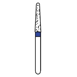 Osung 198TR-13 Dental Diamond Burs, Taper Round Shape, Standard Grit Multi-Use, (Pack of 5)