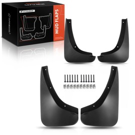 A-Premium Set of 4PCS Mud Flaps Splash Guards Mudguards Mudflaps with Hardware Kits Accessory Compatible with Pontiac Solstice 2006-2009, Coupe, Convertible, Front LH RH and Rear LH RH