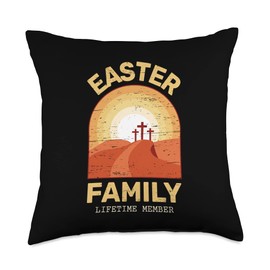 Easter Family Lifetime Member Jesus Resurrection Egg Throw Pillow