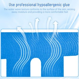 CATOR 5er-Pack Sportpflaster Kniepflaster Gesichtsfaltenpflaster Vorgeschnittenes Sportpflaster Physiotherapiepflaster Kniescheibenpflaster Vorgeschnittenes Muskelpflaster