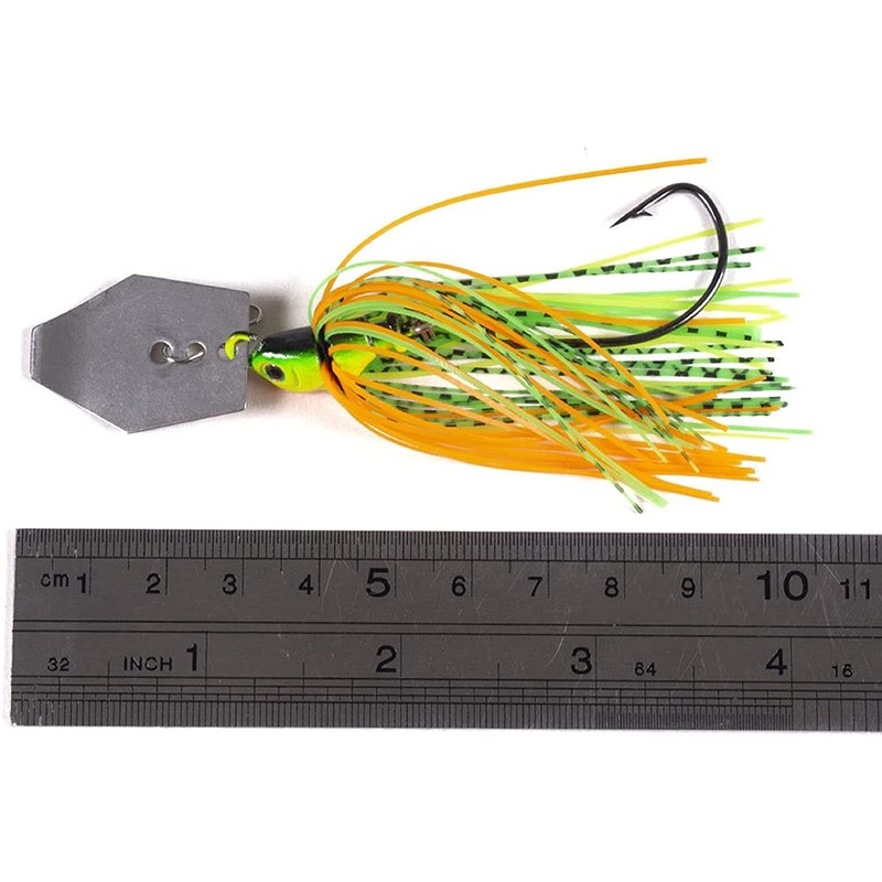 ZOKBOM 6 Pieces Artificial Lures for Bass Chatterbait Pike Chatterbait