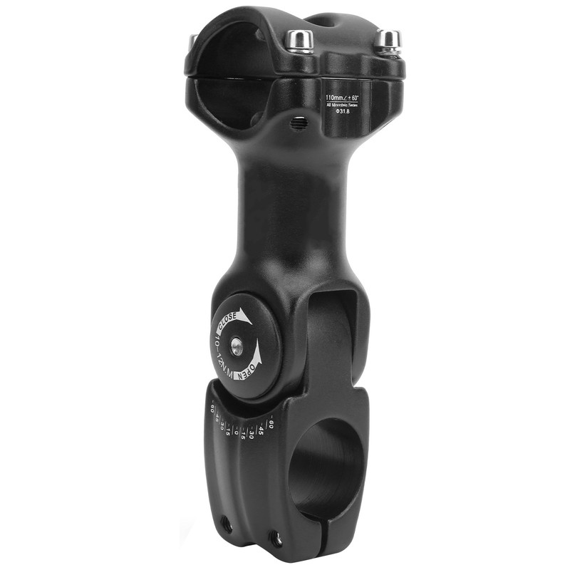 LUNJE 31.8x110mm Mountain Bicycle Angle Adjustable Handlebar Stem Riser Aluminium