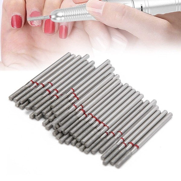 50Pcs Flat Nail Polishing Grinding Head, Nail Nail Drill Bits Cleaner For Acrylic Gel Nails Cuticle For Cleaner Manicure Pedicure