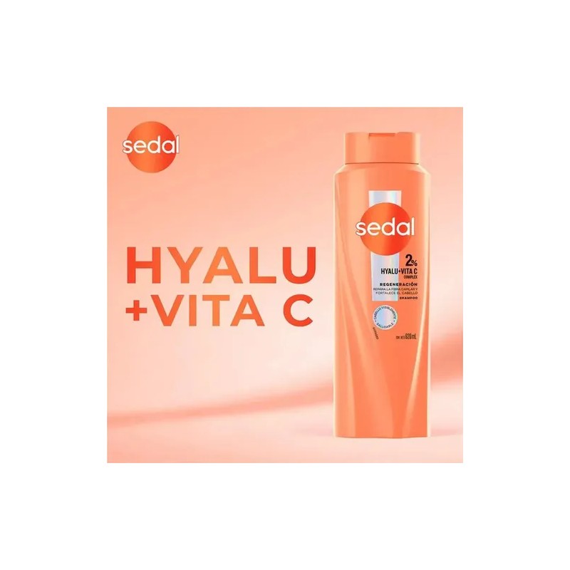 Shampoo Sedal Care con Ácido Hialurónico y Vitamina C para