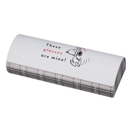 Kamio Japan 220716 Glasses Case with Cloth [My Glasses], white