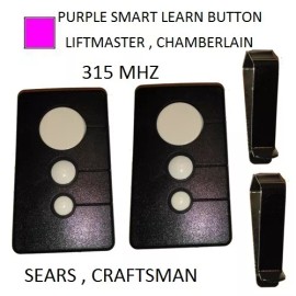 Sears Craftsman 139.53753 3 button Garage Door Opener remote Control 315 mhz 2pk