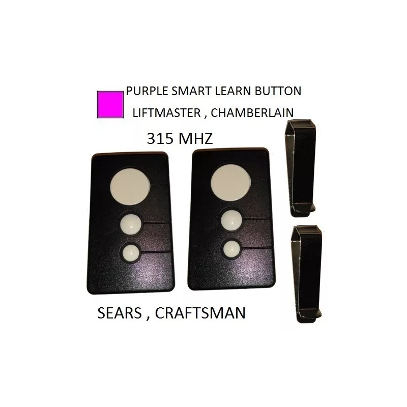 Sears Craftsman 139.53753 3 button Garage Door Opener remote Control