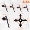 LEONTOOL Drill Chuck Key, Set of 6, Drill Chuck Handle,