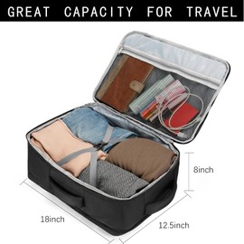 Sowaovut Travel Laptop Backpack, Extra Large High School College Backpacks, Flight Approved Daypack Business Bag Fit 17.3 inch Laptop for Men Women (Black)