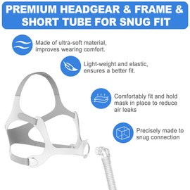 Replacement Set for Wisp Includes Headgear, Short Tube and Frame You Need In One Pack, Great Fit and Durable Use, Excellent Value Replacement Set Supplies by AirSmart