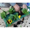 Outdoor Hessian Flower Pouches Hanging Bags Pack of 4 -