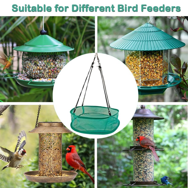 Seed Catcher for Bird Feeders, 20'' Bird Feeders for Outdoors