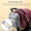 Diaper Bag Backpack Portable Nylon Fabric Adjustable Shoulder Strap Diaper