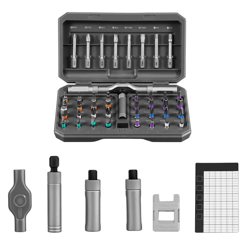 42 in 1 Steel Magnetic Screwdriver Set Accurate Ratchet Screwdrivers