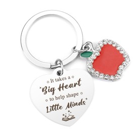 QONCV Teacher Christmas Gifts, Best Teacher Keychains Birthday Retirement Appreciation Thank You Halloween Valentines Day Thanksgiving End Of Year Christmas Gifts for Women Ideas