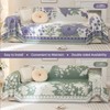 DREAMINGO Reversible Floral Sofa Covers Woven Chenille Couch Cover for
