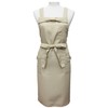 TO186 Cute Stylish Women's Ribbon Apron Beige, beige